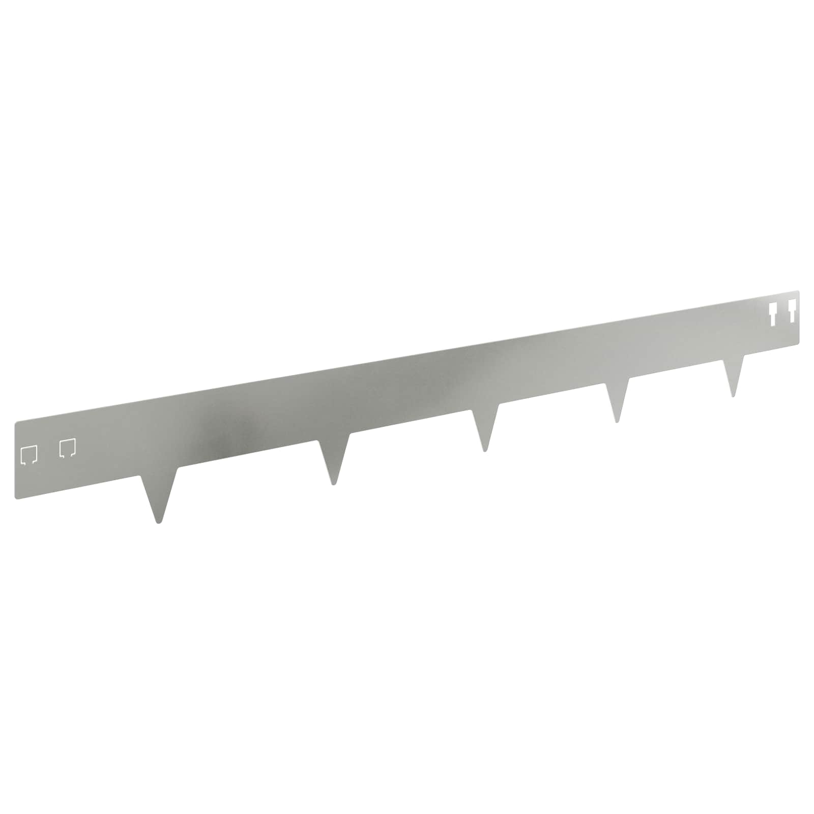 Raseneinfassung 50 Stk. 100 X 12 Cm Stahl Silber Vidaxl