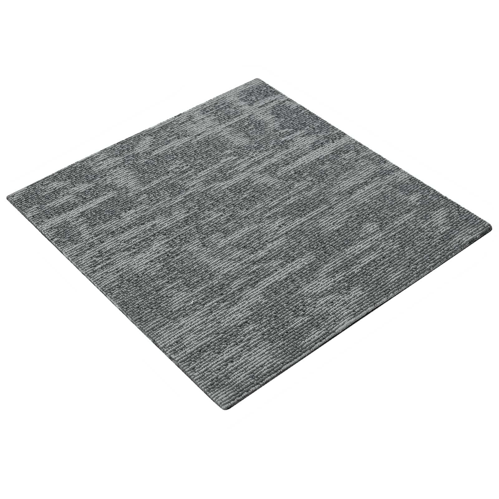Vidaxl Carpet Tile Rock Grey 50 X 50 Cm 4 Pcs Pp And Bitumen