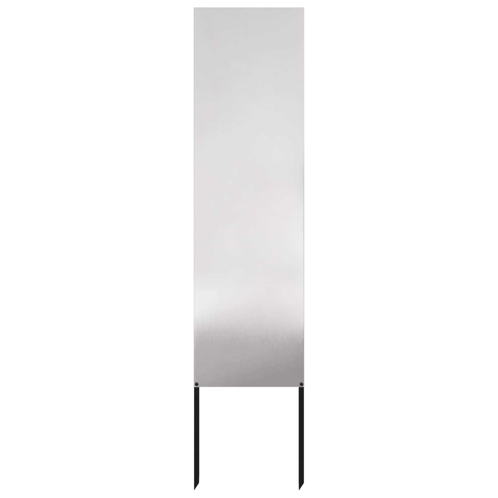 Vidaxl Garden Privacy Screen Silver 32 X 140 Cm Stainless Steel