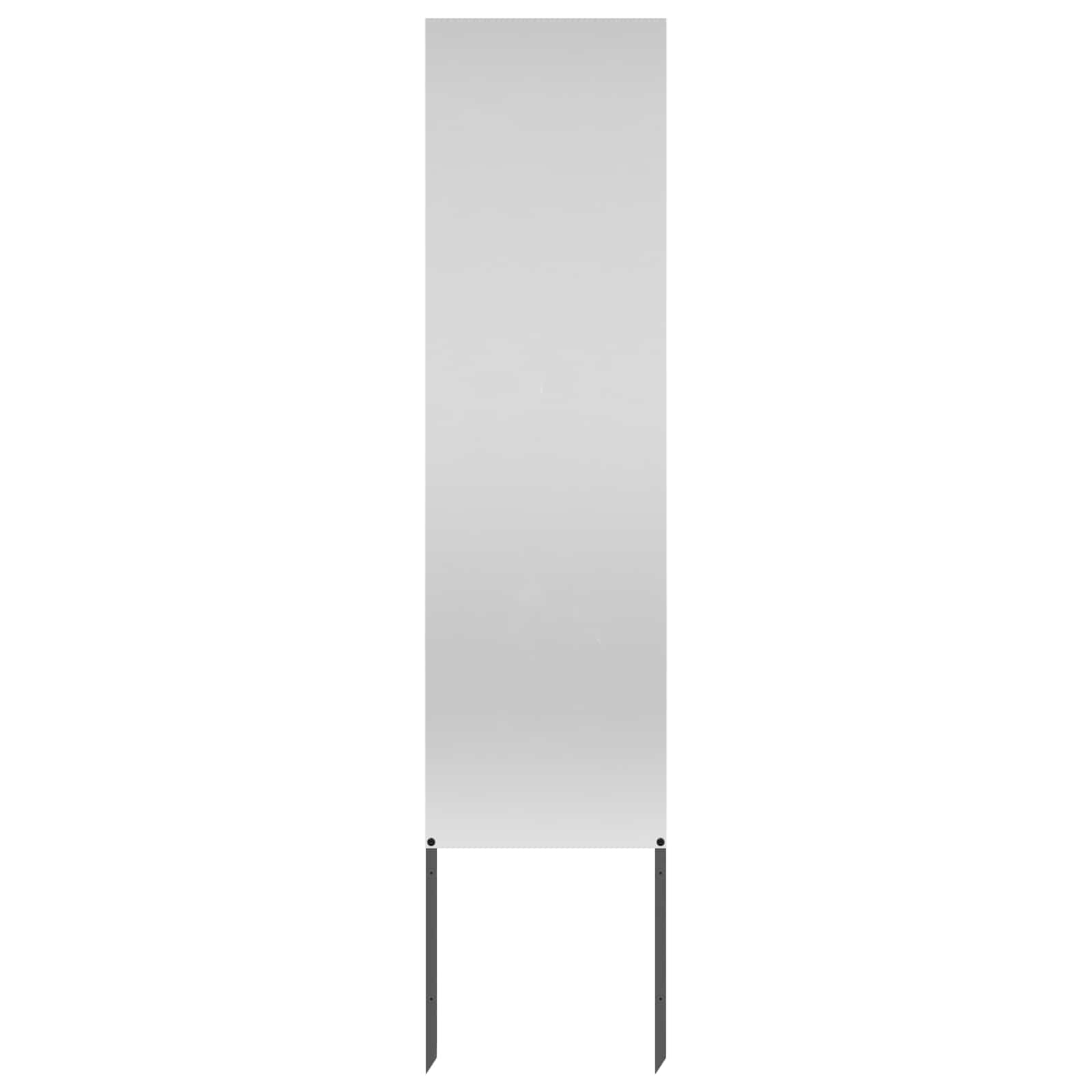 Vidaxl Garden Privacy Screen Silver 32 X 140 Cm Galvanised Steel