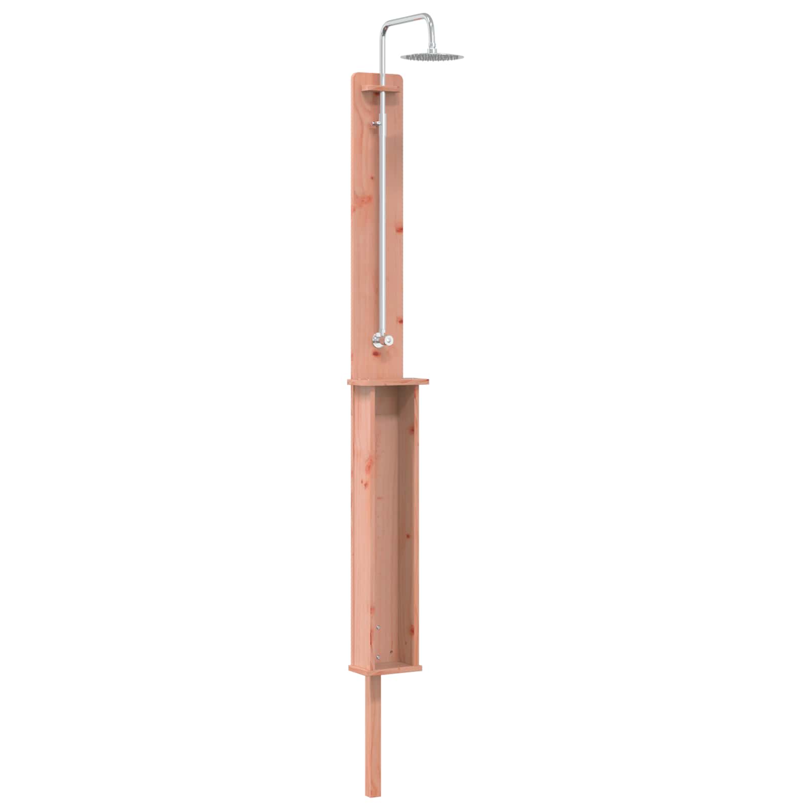 Vidaxl Outdoor Shower 246 Cm Solid Douglas Wood And Stainless Steel