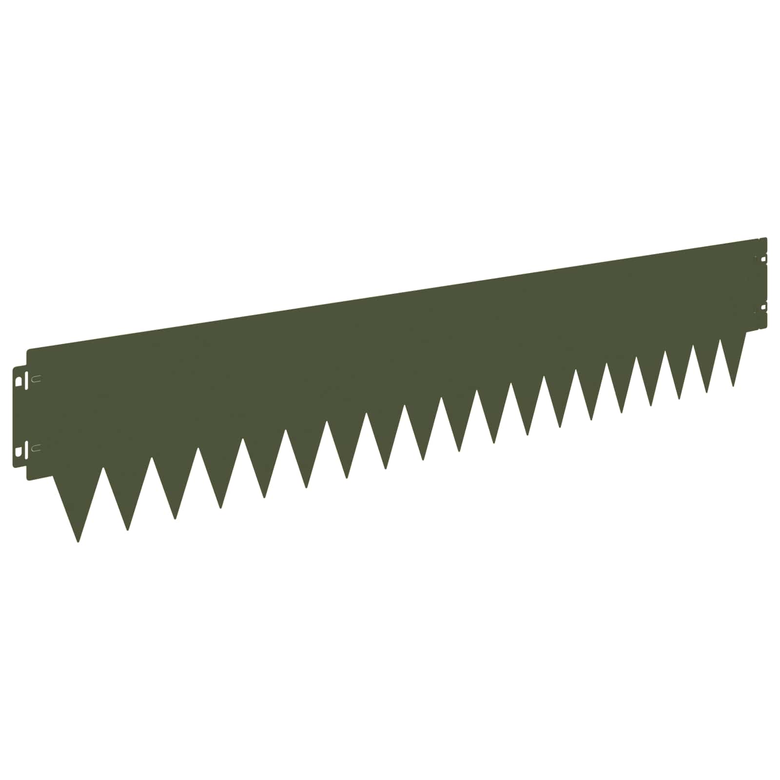 Vidaxl Lawn Edging 10 Pcs 103 X 20 Cm Steel Olive Green