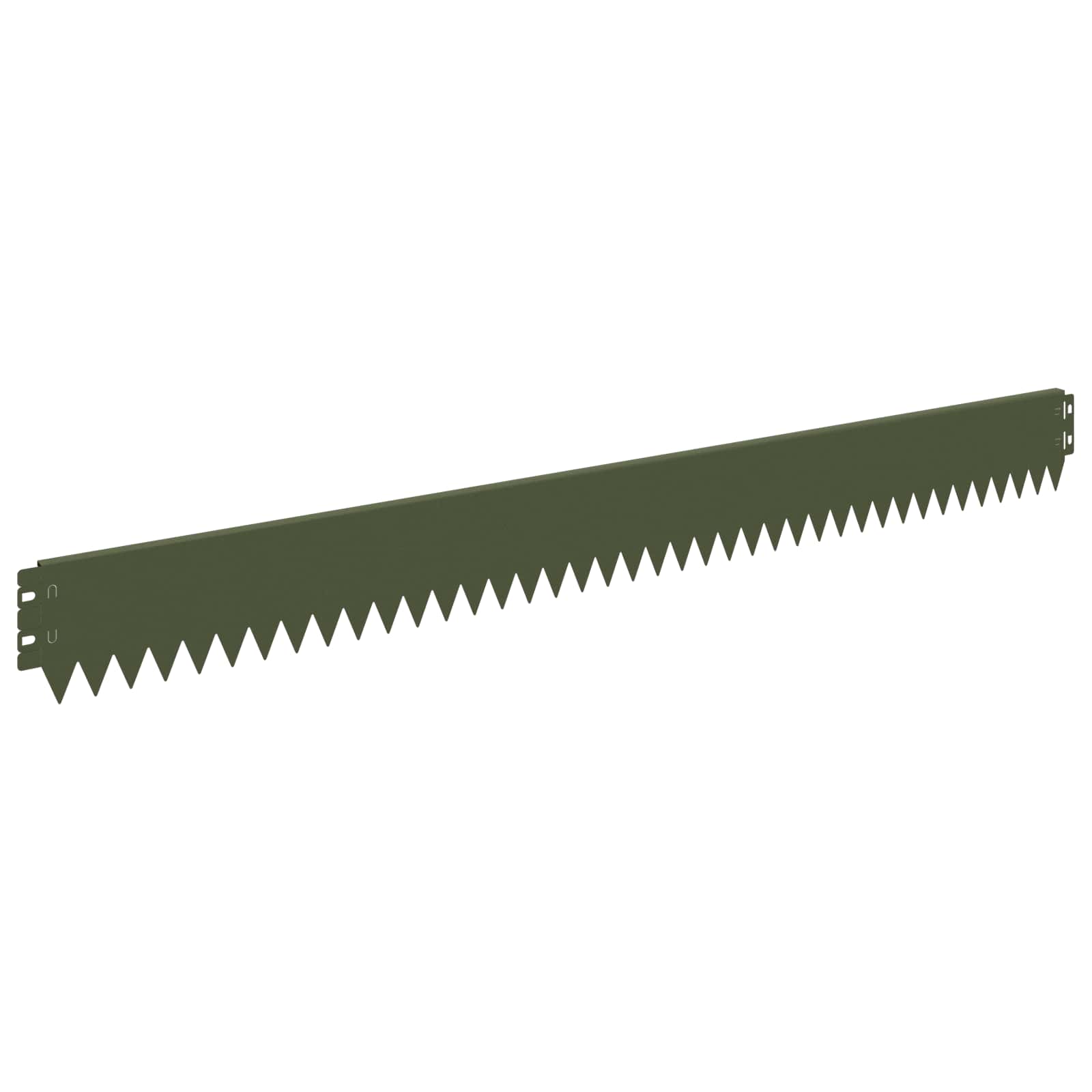 Vidaxl Lawn Edging 10 Pcs 103 X 10 Cm Steel Olive Green