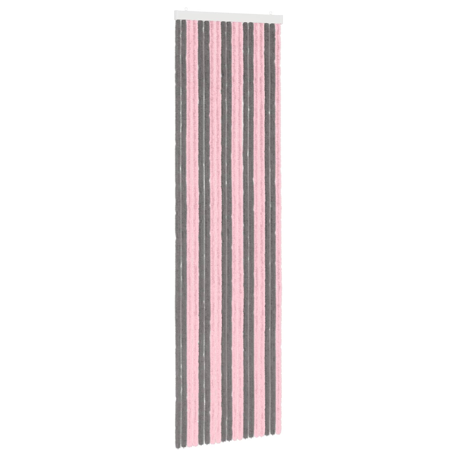 Insektenschutzvorhang Chenille Silber Grau Und Rosa 56 X 200 Cm Vidaxl