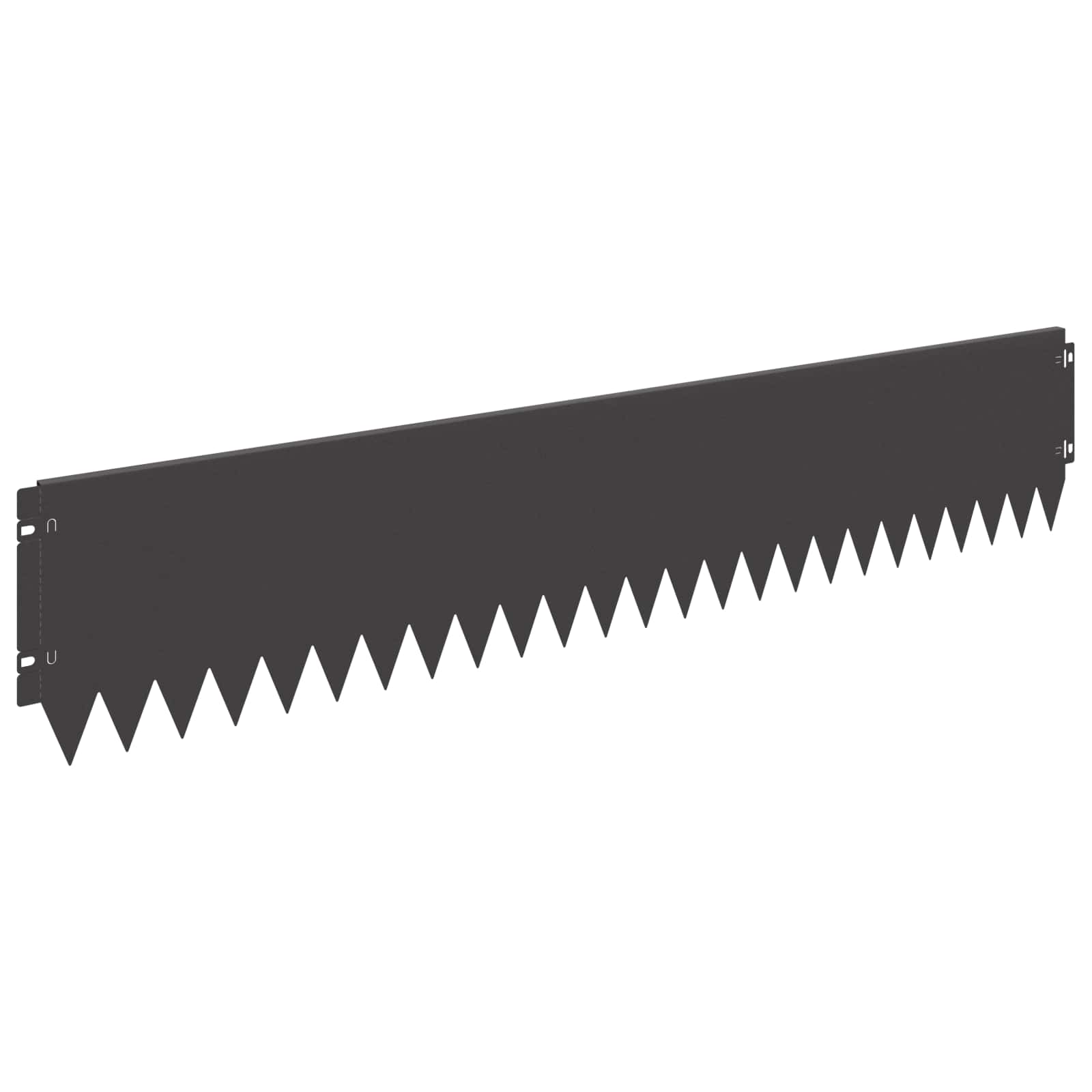 Vidaxl Lawn Edging 10 Pcs 103 X 20 Cm Steel Black