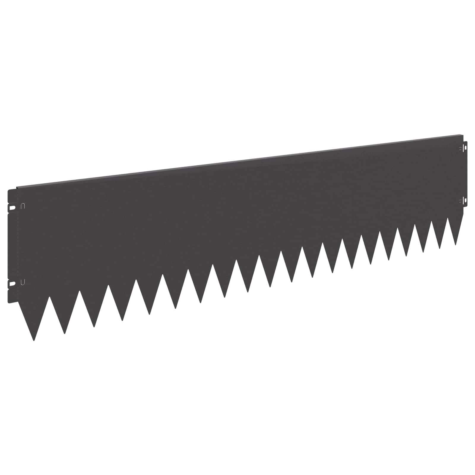 Vidaxl Lawn Edging 10 Pcs 103 X 25 Cm Steel Black