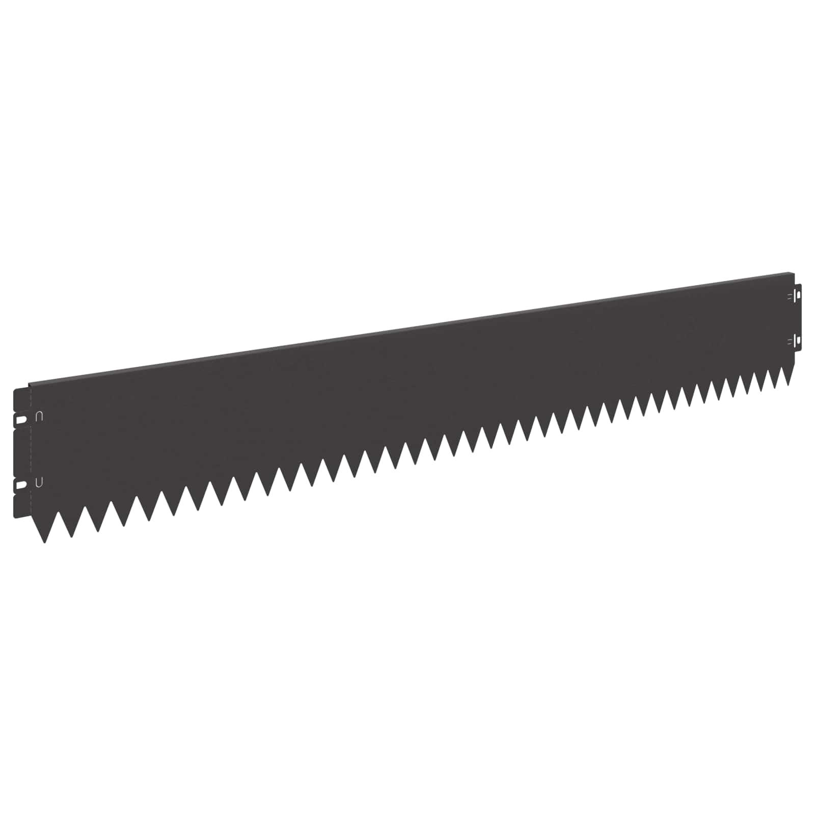 Vidaxl Lawn Edging 30 Pcs 103 X 15 Cm Steel Black