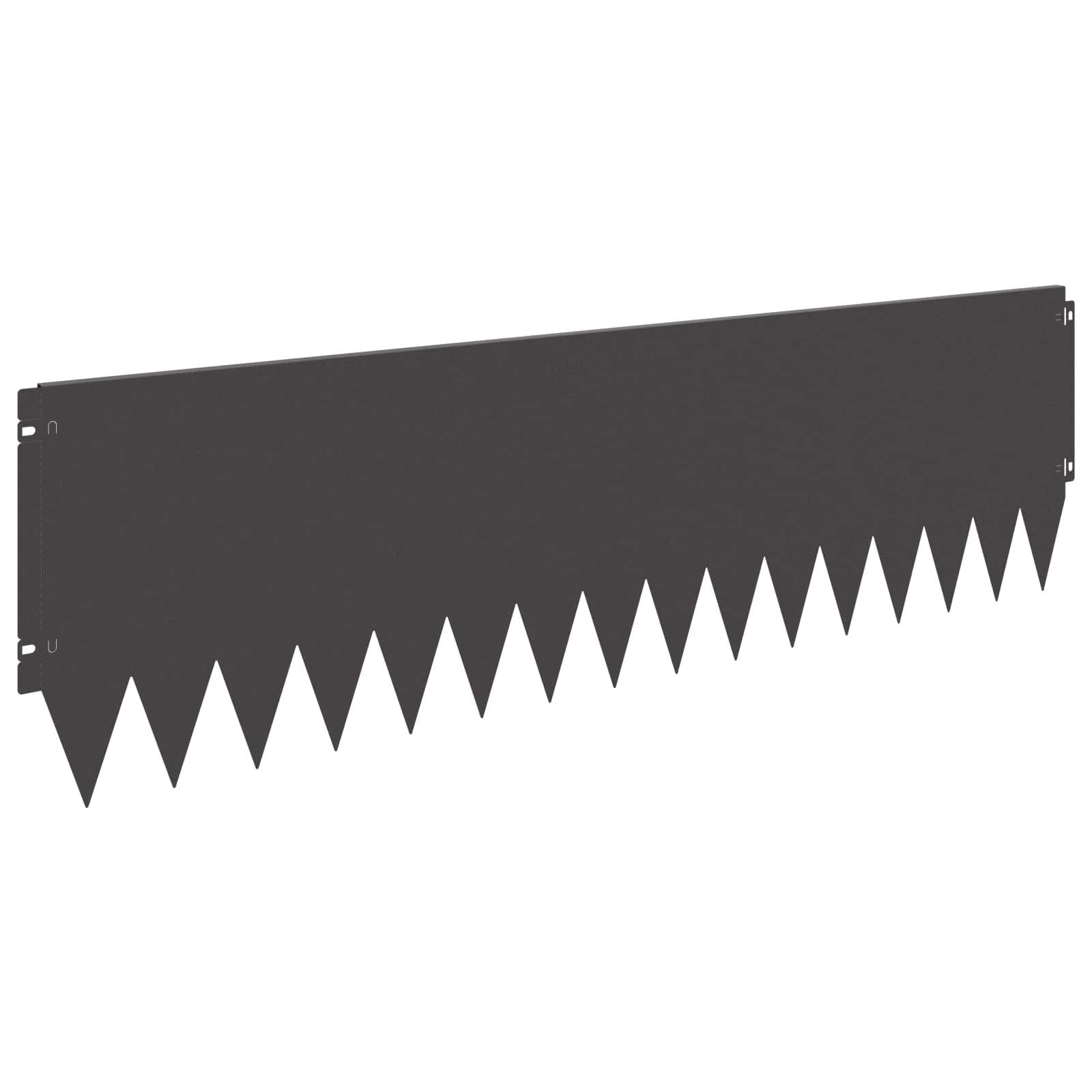 Vidaxl Lawn Edging 10 Pcs 103 X 30 Cm Steel Black