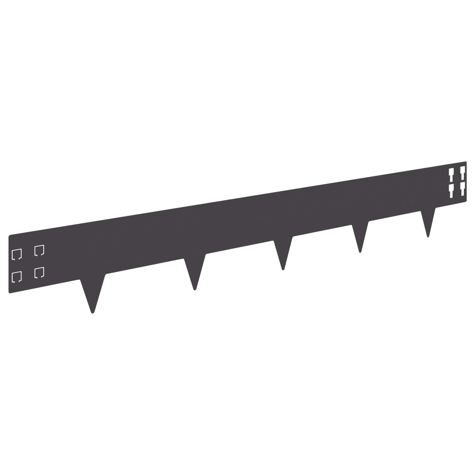 Vidaxl Lawn Edging 50 Pcs 100 X 15 Cm Steel Black