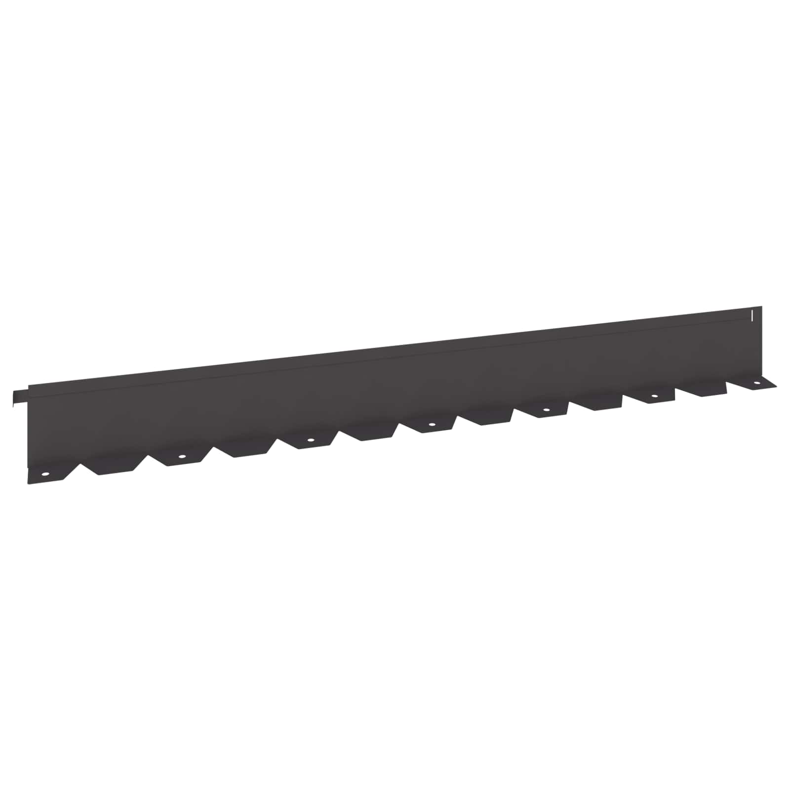 Vidaxl Lawn Edging 30 Pcs 102 X 10 X 4 Cm Steel Black