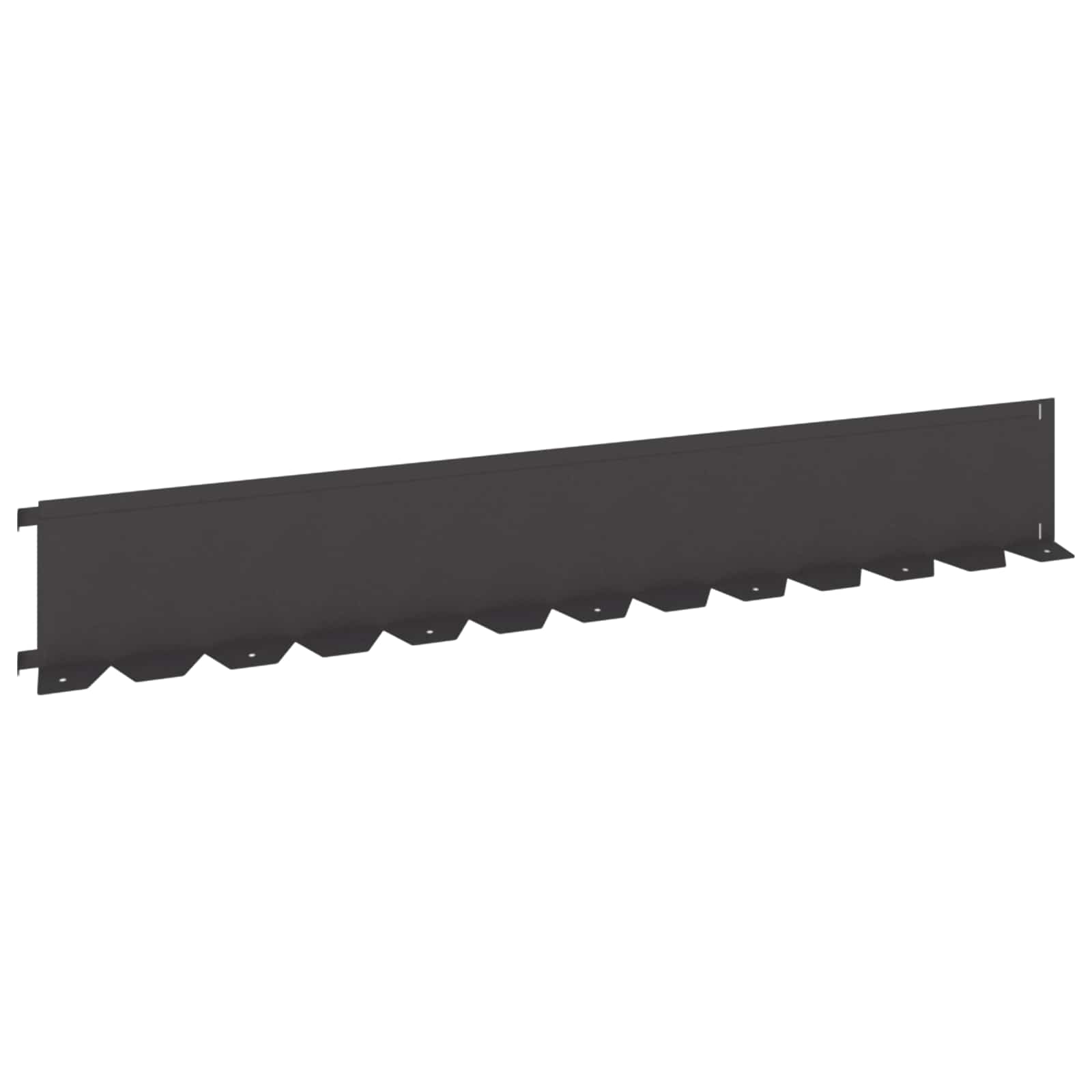 Vidaxl Lawn Edging 30 Pcs 102 X 15 X 4 Cm Steel Black