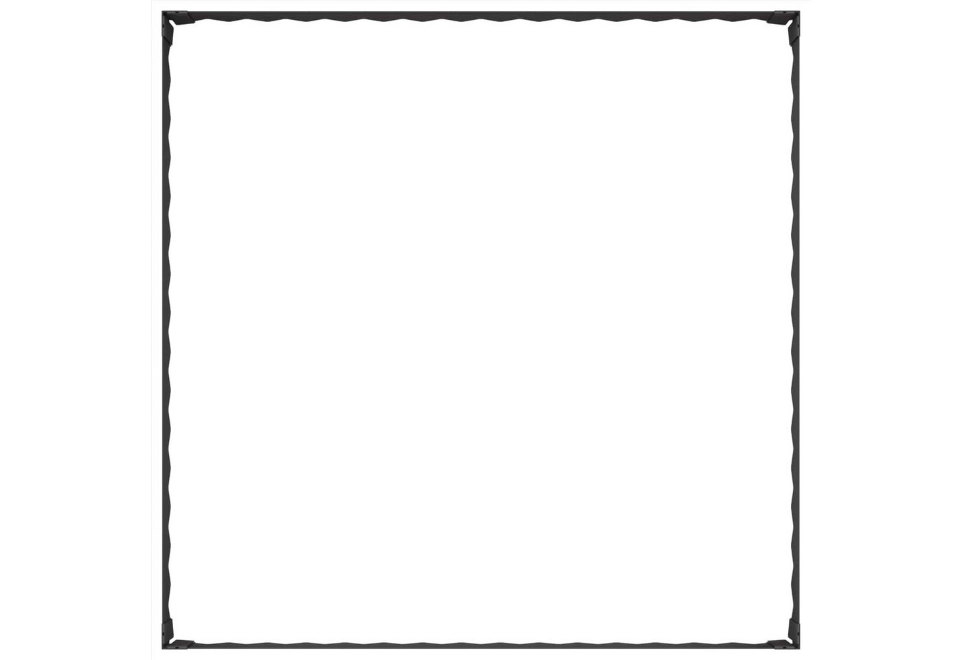Vidaxl Lawn Edging 100 X 100 X 20 Cm Steel Black Bild 3