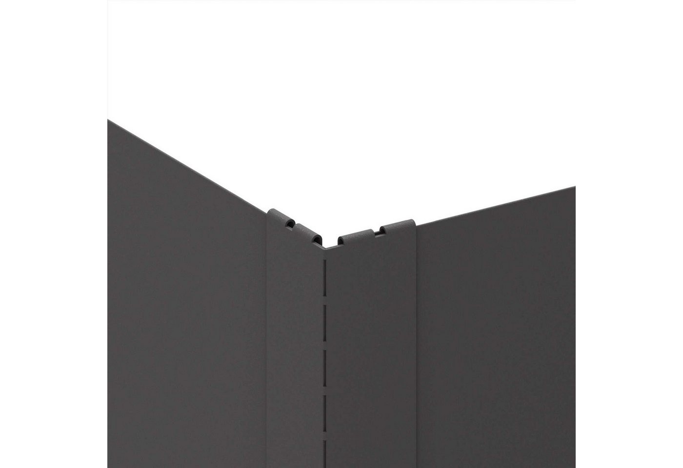 Vidaxl Lawn Edging 100 X 100 X 20 Cm Steel Black Bild 4