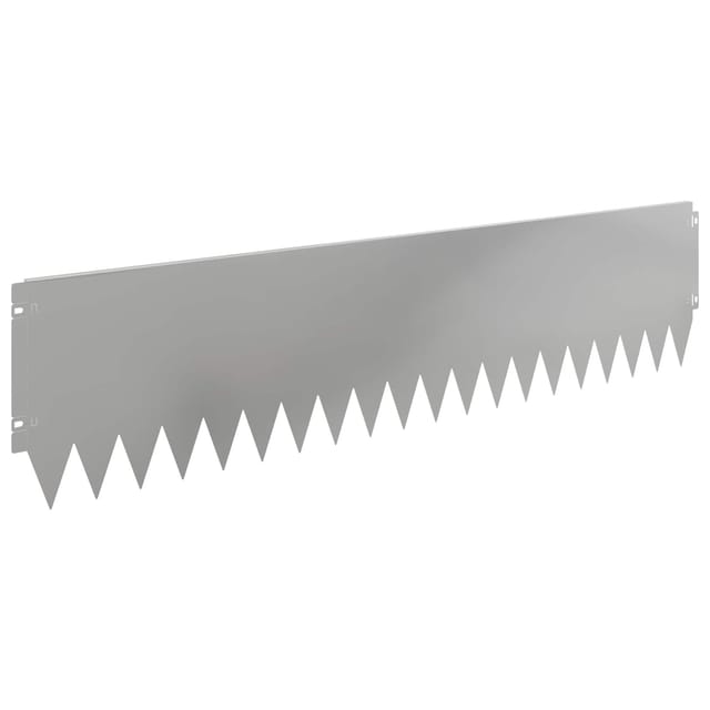 Vidaxl Lawn Edging 20 Pcs 103 X 25 Cm Steel Silver