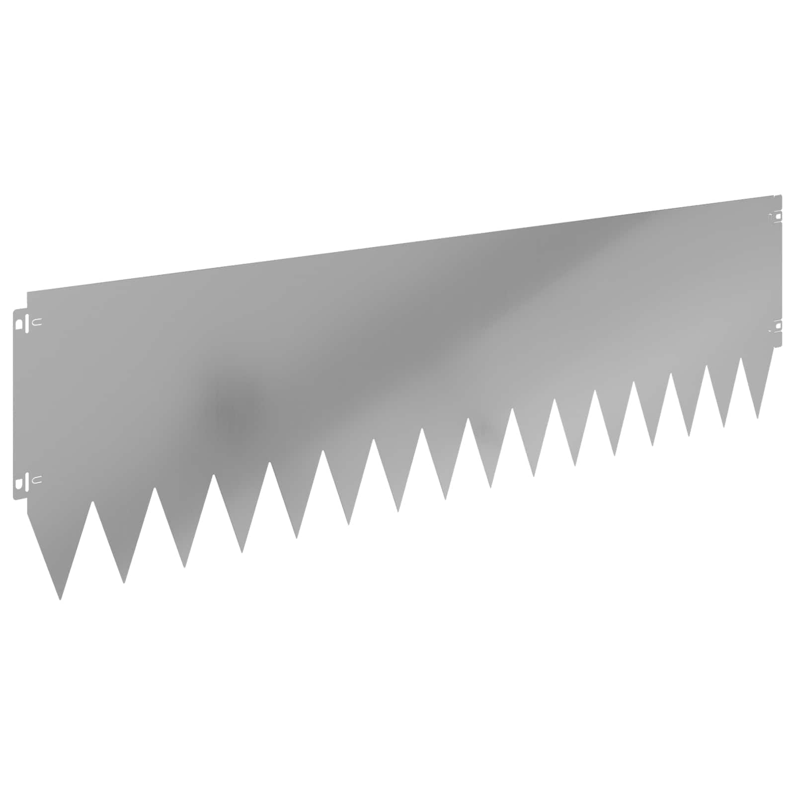 Rasenkante 20 Stk. 103 X 30 Cm Stahl Silber Vidaxl