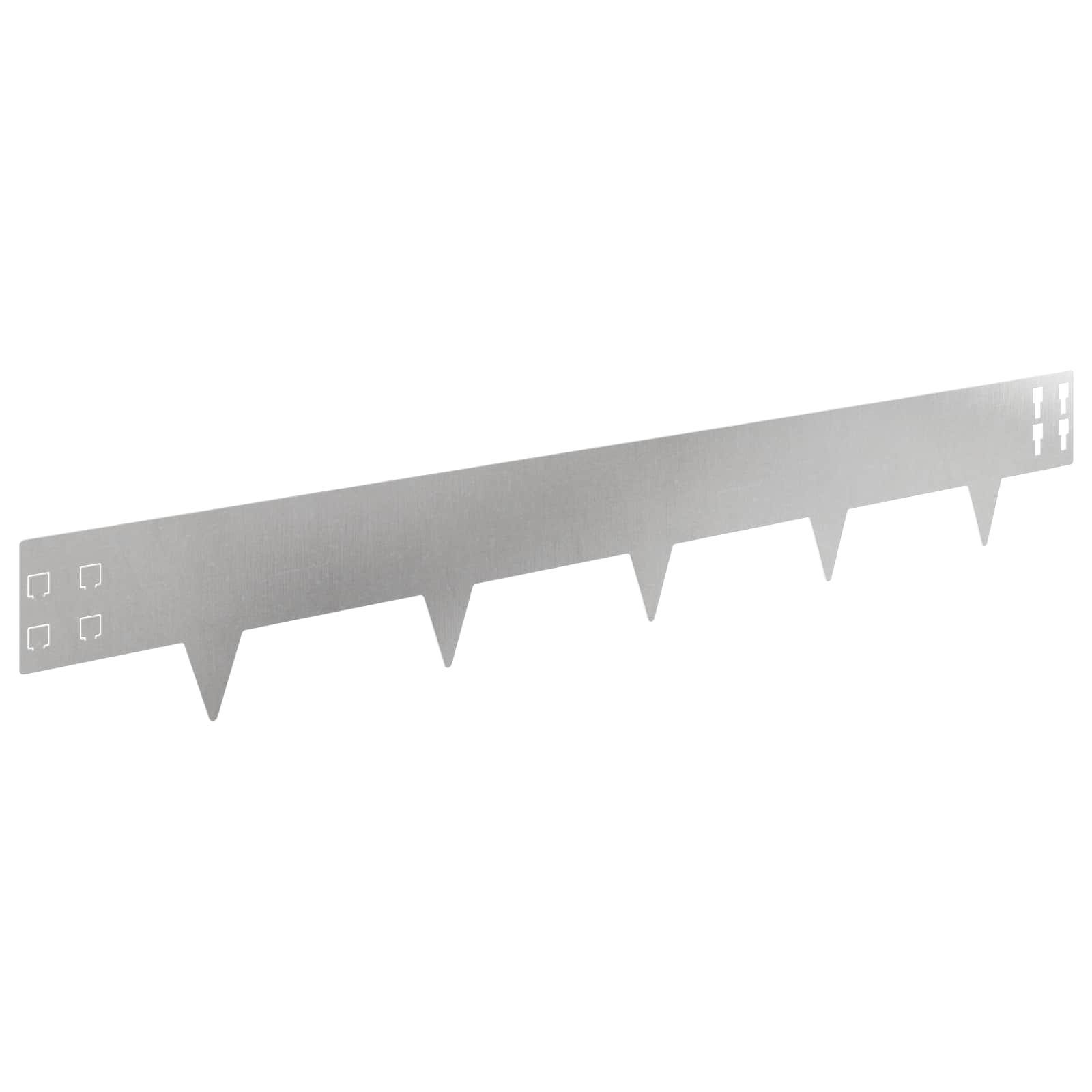 Raseneinfassung 20 Stk. 100 X 15 Cm Stahl Silber Vidaxl