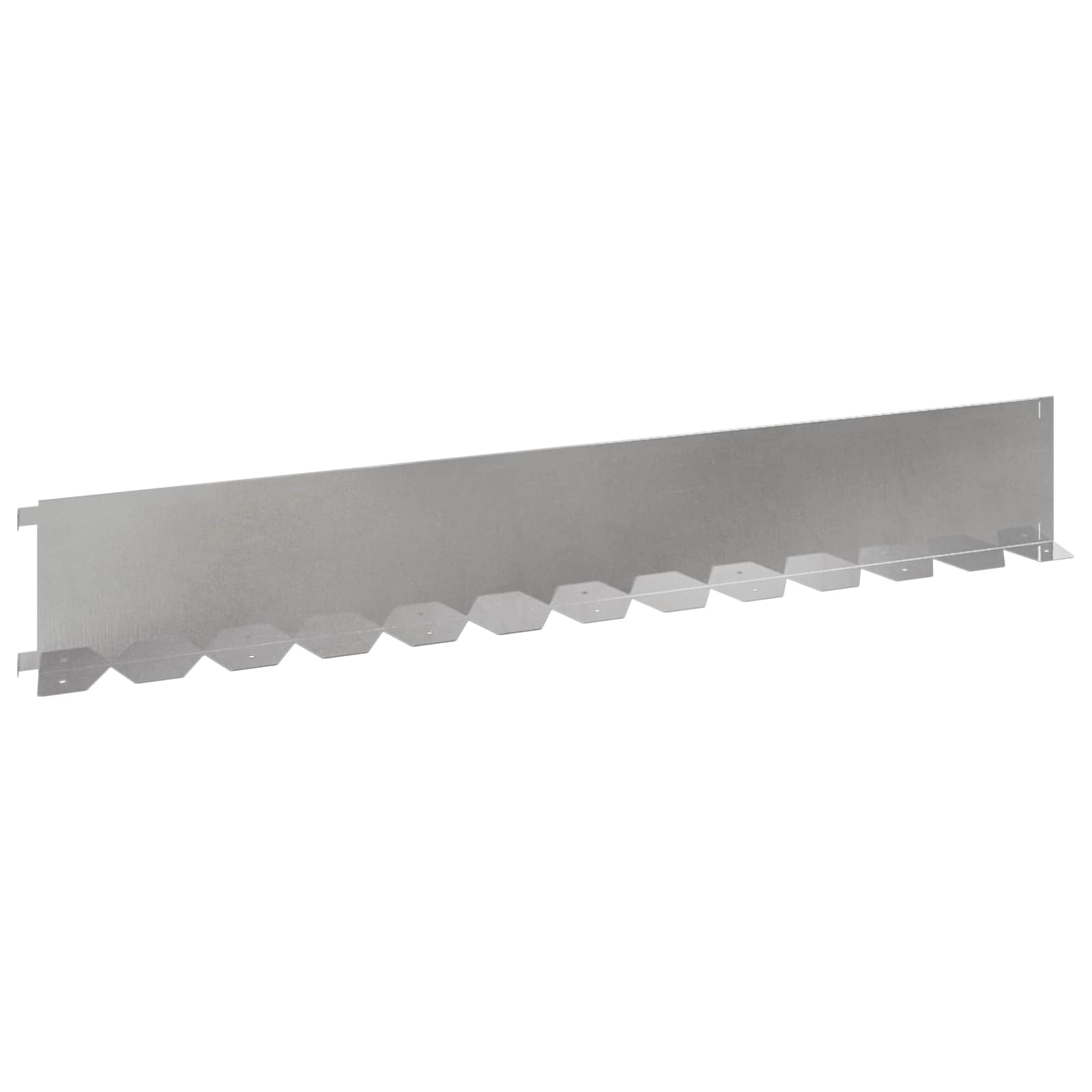 Raseneinfassung 10 Stk. 102 X 15 X 4 Cm Stahl Silber Vidaxl