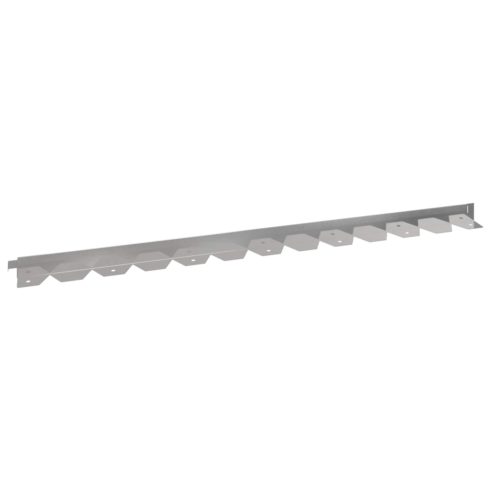Raseneinfassung 10 Stk. 102 X 4 X 4 Cm Stahl Silber Vidaxl