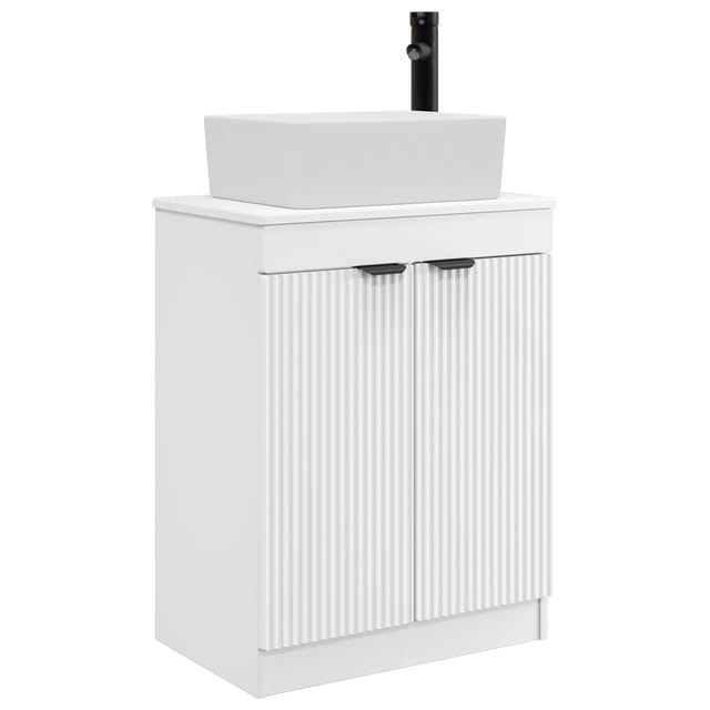 Vidaxl Bathroom Vanity With Sink White 54 X 35 X 83 Cm Engineered Wood