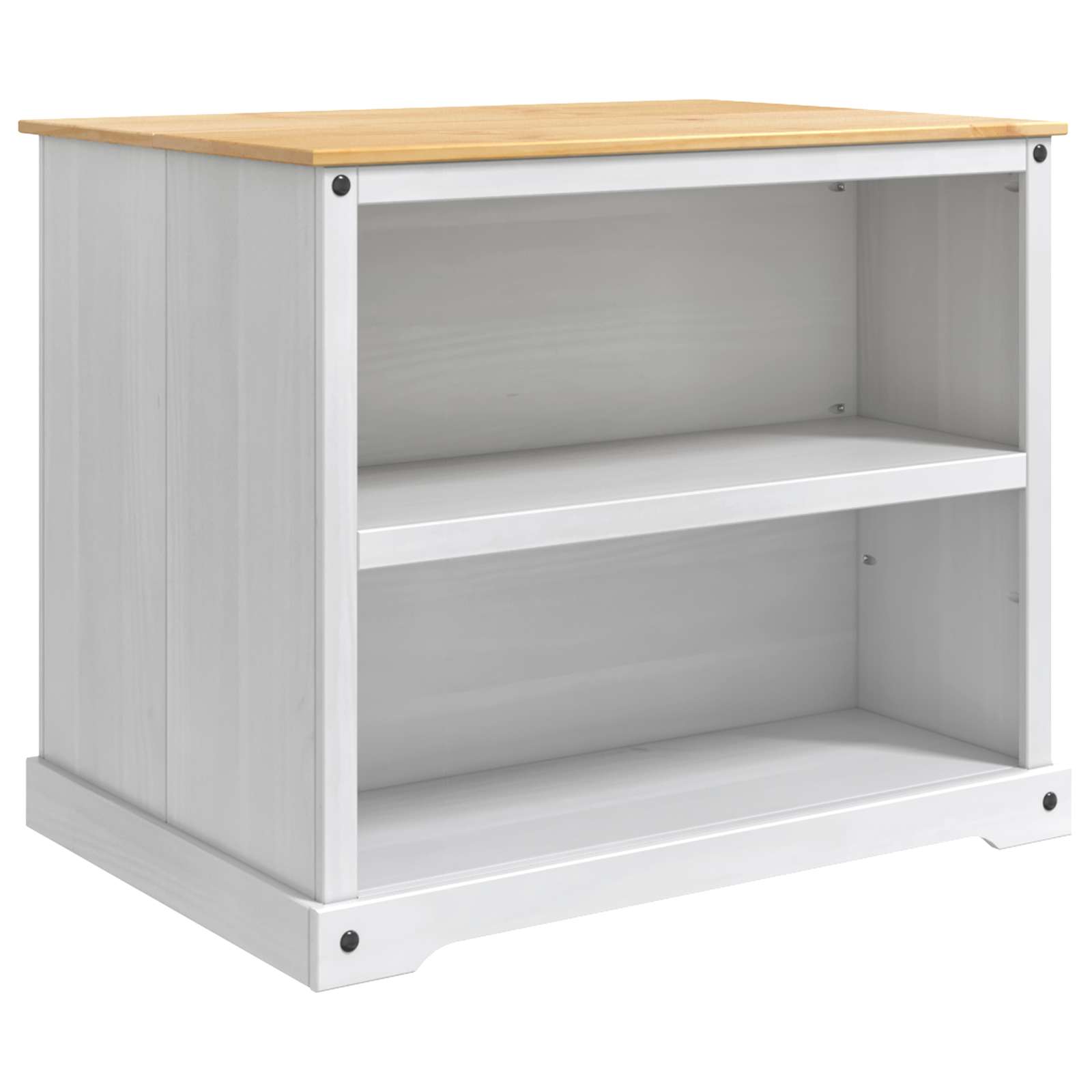 Kücheninsel Set 2 Stk. Weiß Und Honigwachs 112 X 77 X 91,5 Cm Vidaxl