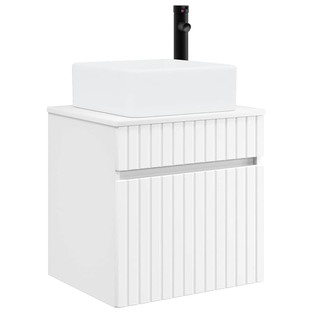 Vidaxl Wall-mounted Sink Vanity White 49 X 41 X 63 Cm Engineered Wood