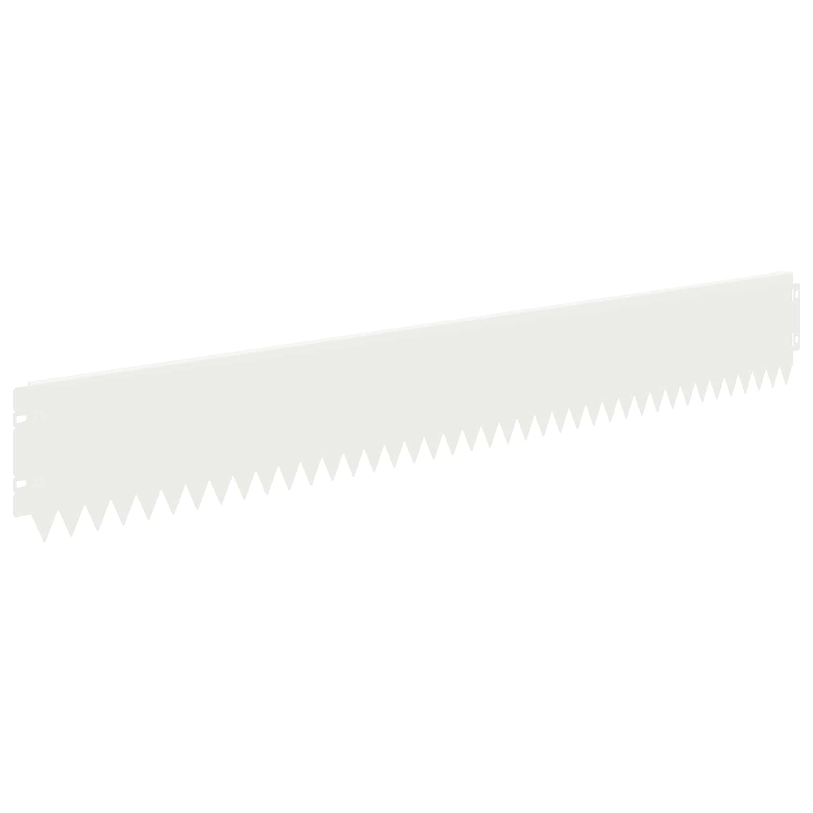 Vidaxl Lawn Edging 20 Pcs 103 X 15 Cm Steel White