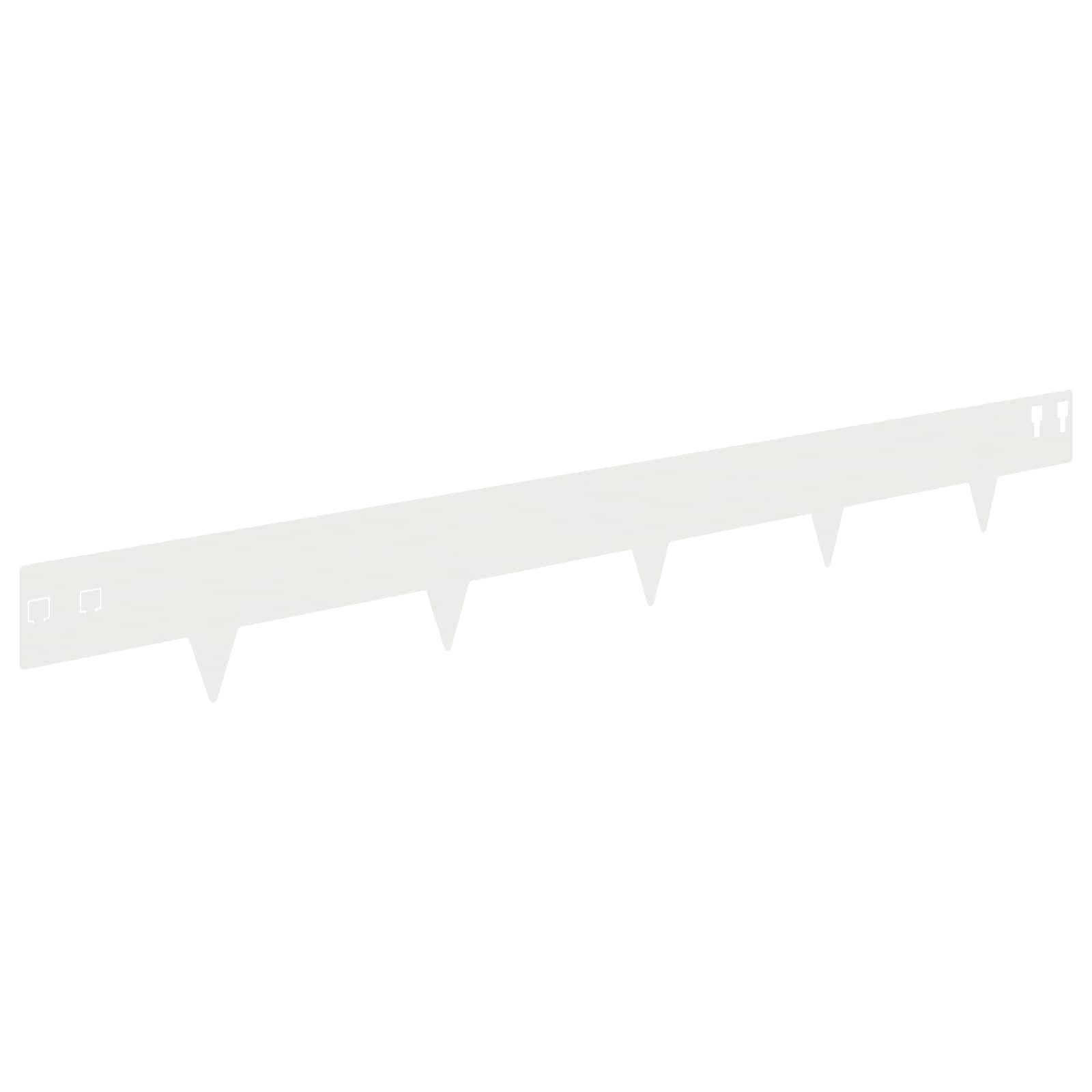 Vidaxl Lawn Edging 30 Pcs 100 X 12 Cm Steel White