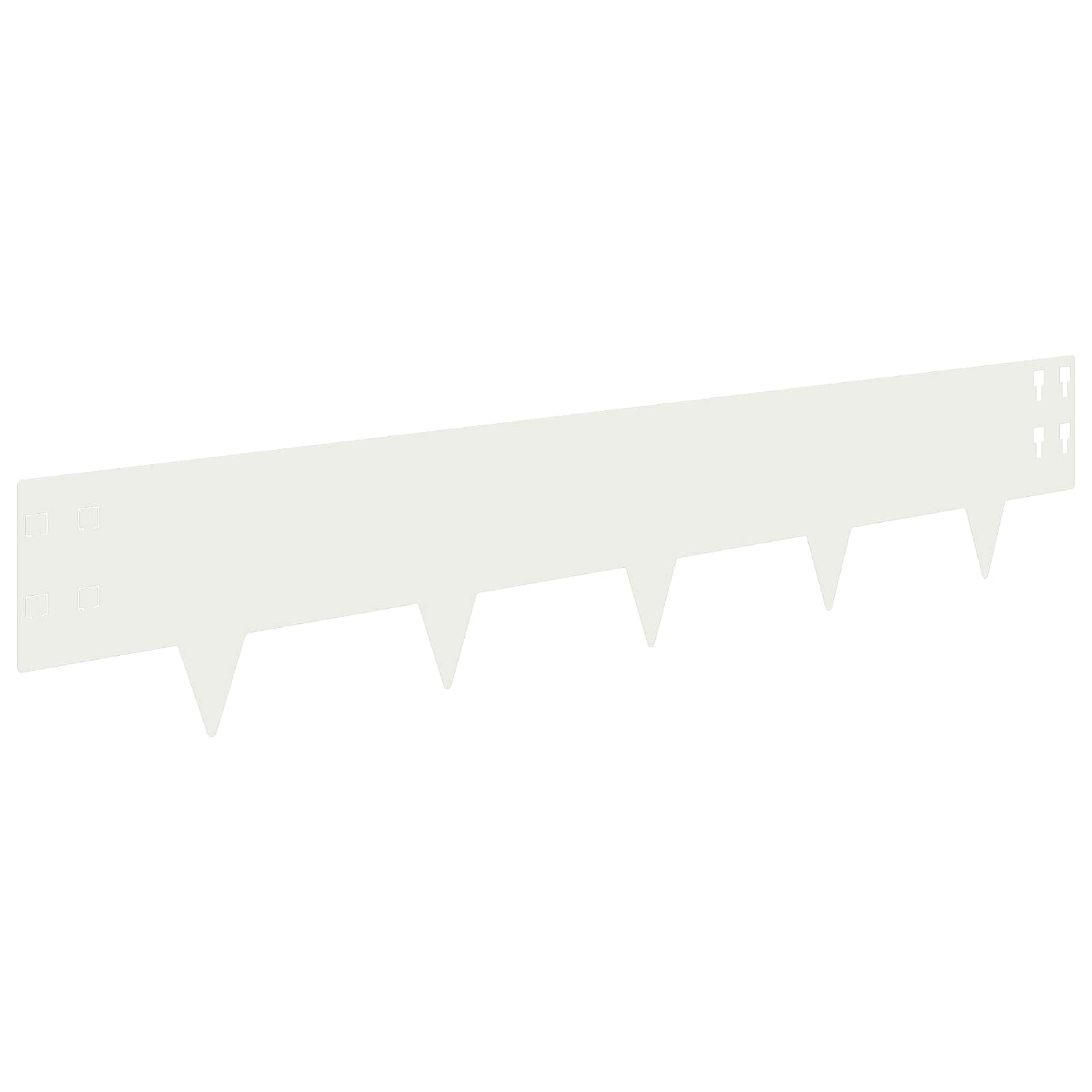 Vidaxl Lawn Edging 30 Pcs 100 X 20 Cm Steel White