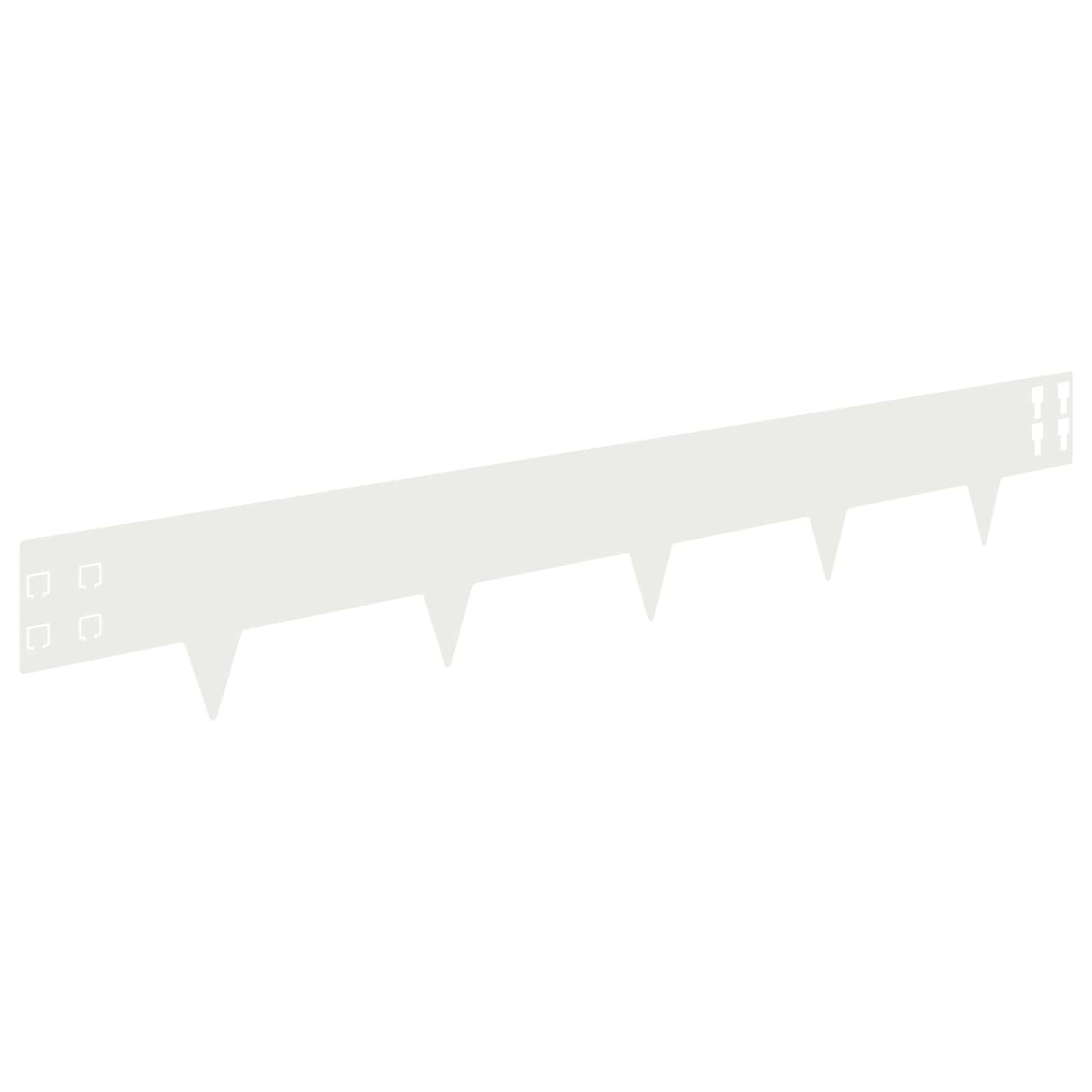 Vidaxl Lawn Edging 30 Pcs 100 X 15 Cm Steel White
