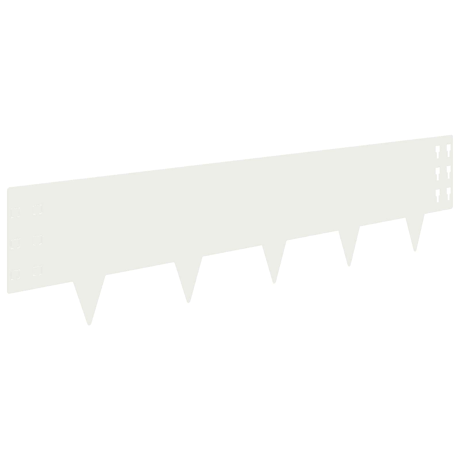 Vidaxl Lawn Edging 20 Pcs 100 X 25 Cm Steel White