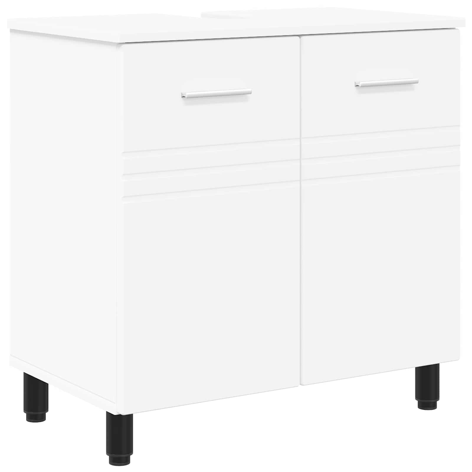 Vidaxl Bathroom Vanity Unit White 60 X 35 X 60 Cm Engineered Wood