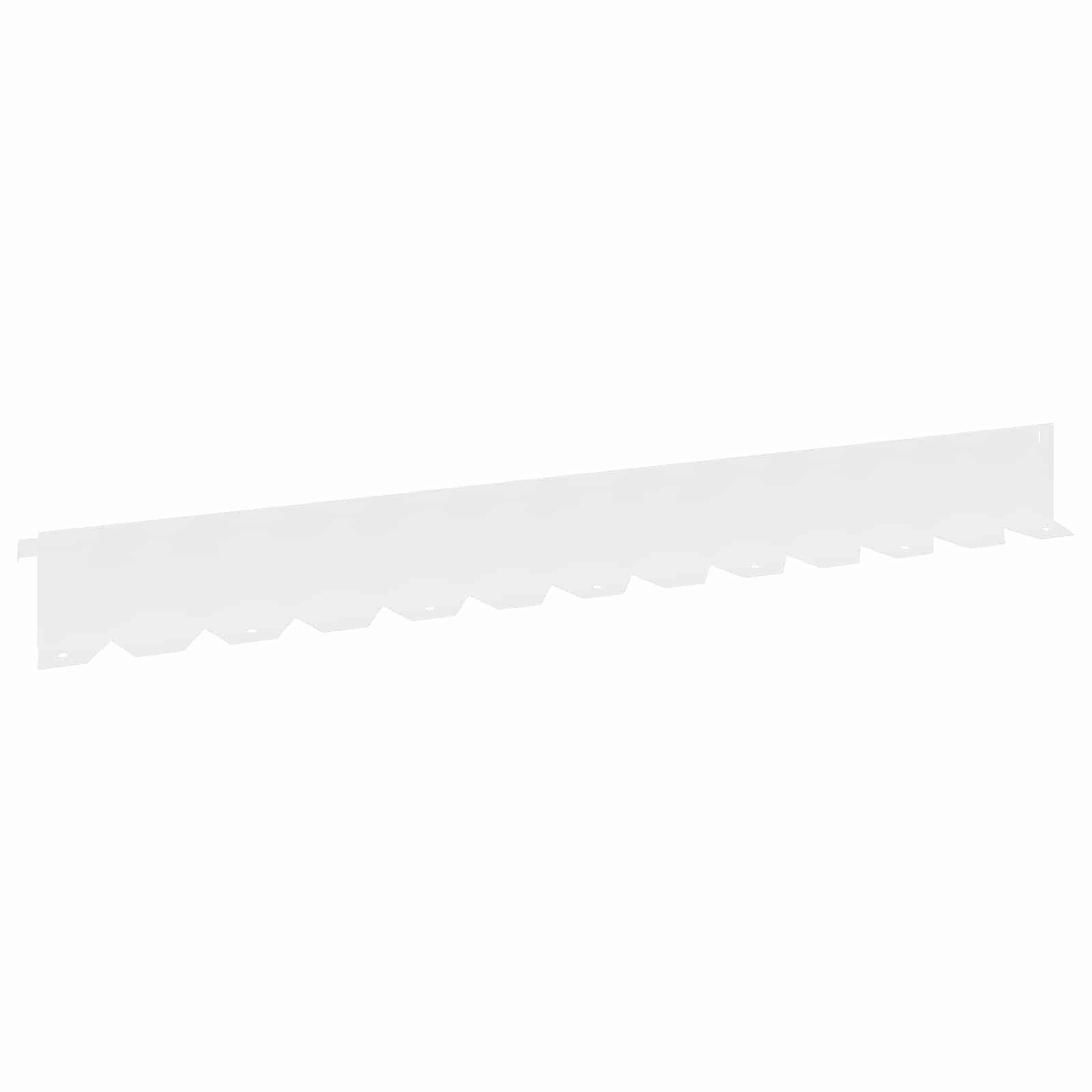 Vidaxl Lawn Edging 10 Pcs 102 X 10 X 4 Cm Steel White