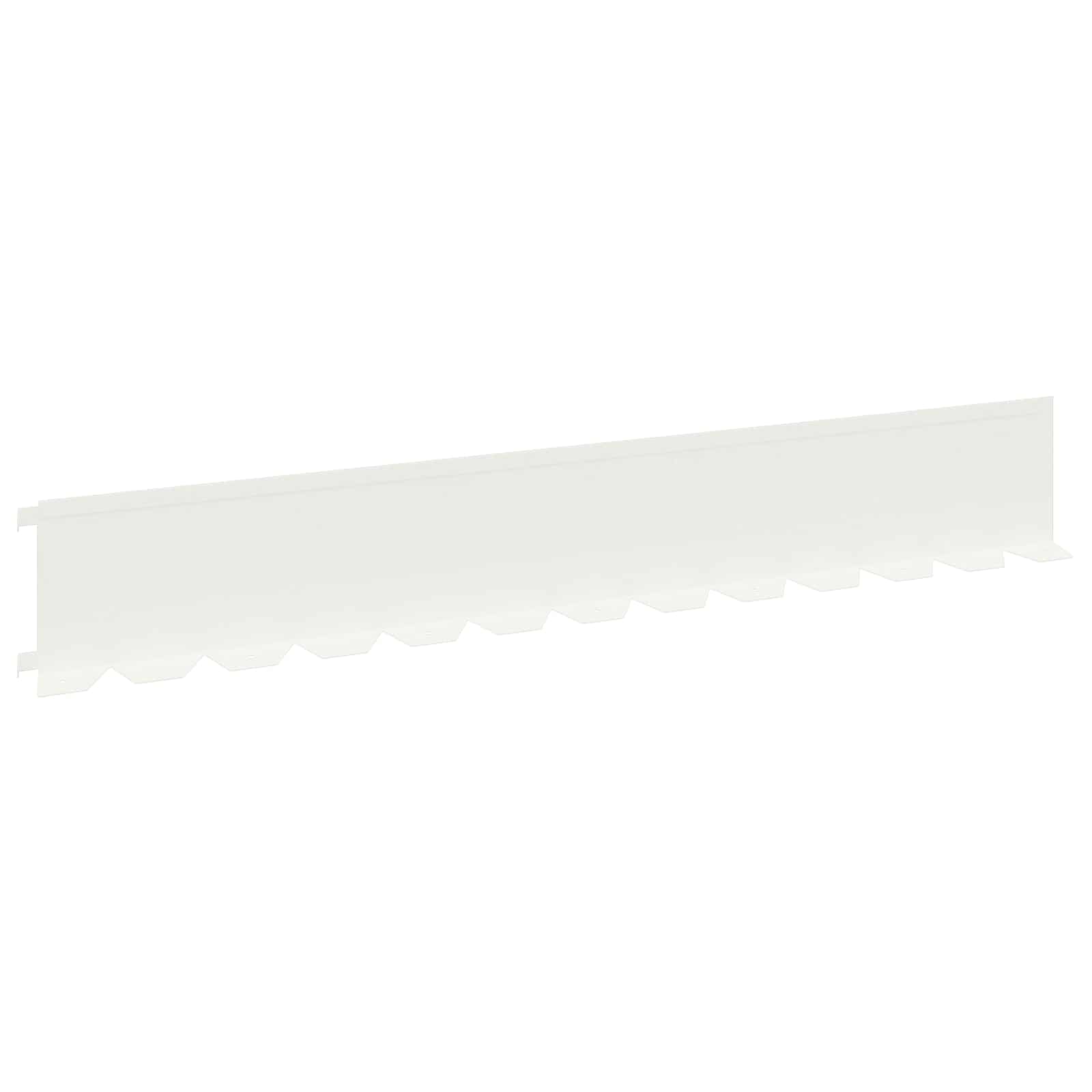 Vidaxl Lawn Edging 20 Pcs 102 X 15 X 4 Cm Steel White