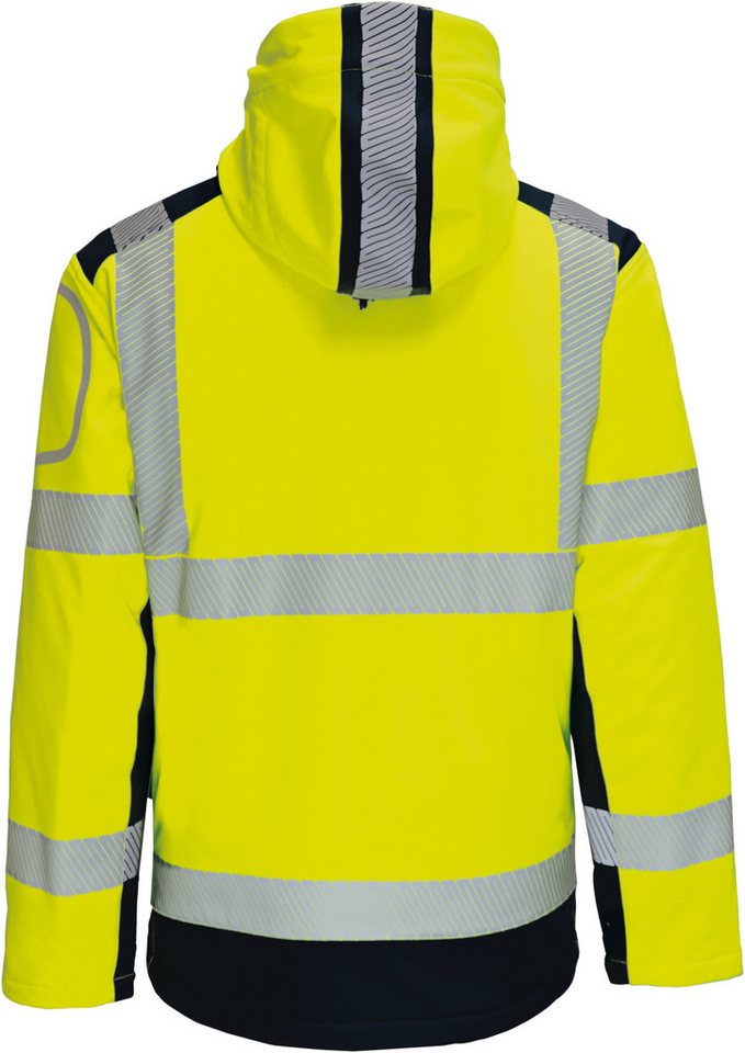 Vizwell Warnschutz-wintersoftshelljacke 3 In 1 Vw177d Gr. M Leuchtgelb/marine Bild 5