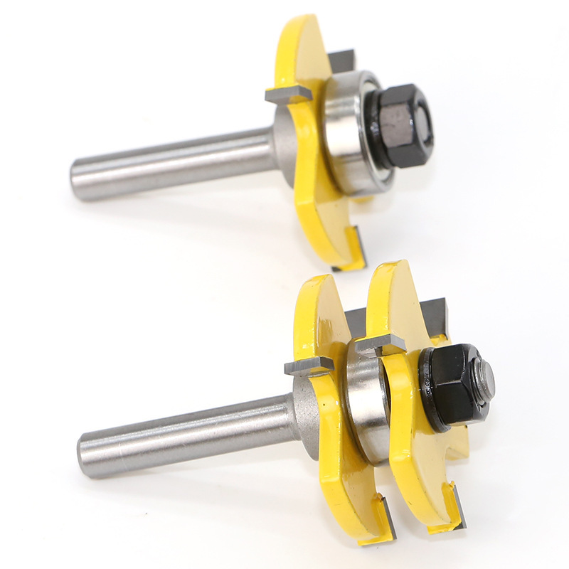 Kombinationszapfen Mit 8-mm-schaft, 120 Grad, Holzfräsen, Puzzlemesser, Spleißgravurwerkzeug, 2 Stück