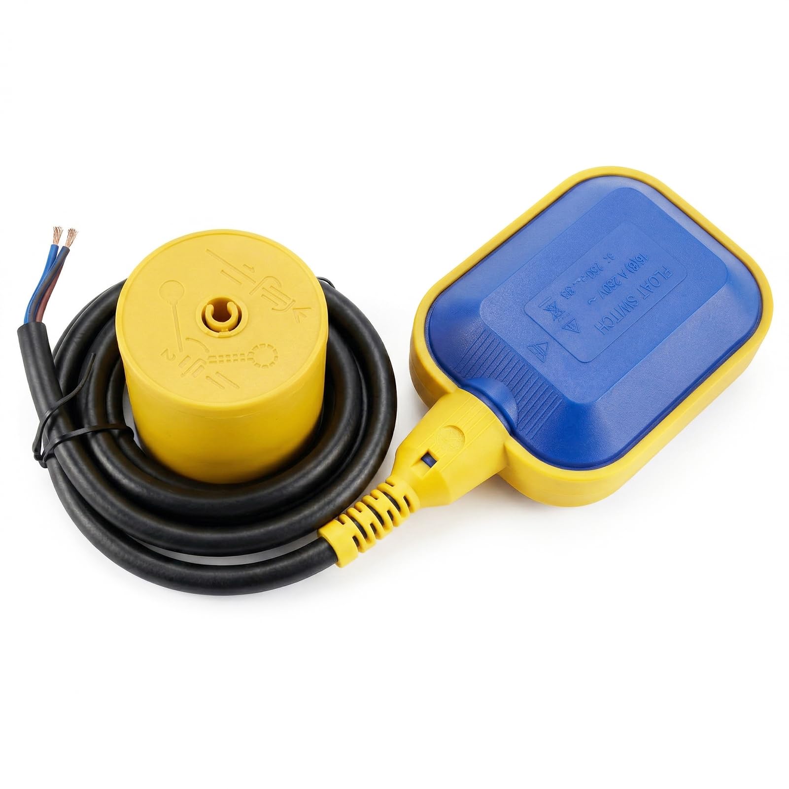 M Schwimmerschalter, Wasserdicht Und Beschwert, 220 V 16 A Schwimmerschalter Und Flüssigkeitsstandregler Mit Kabel (2 M)