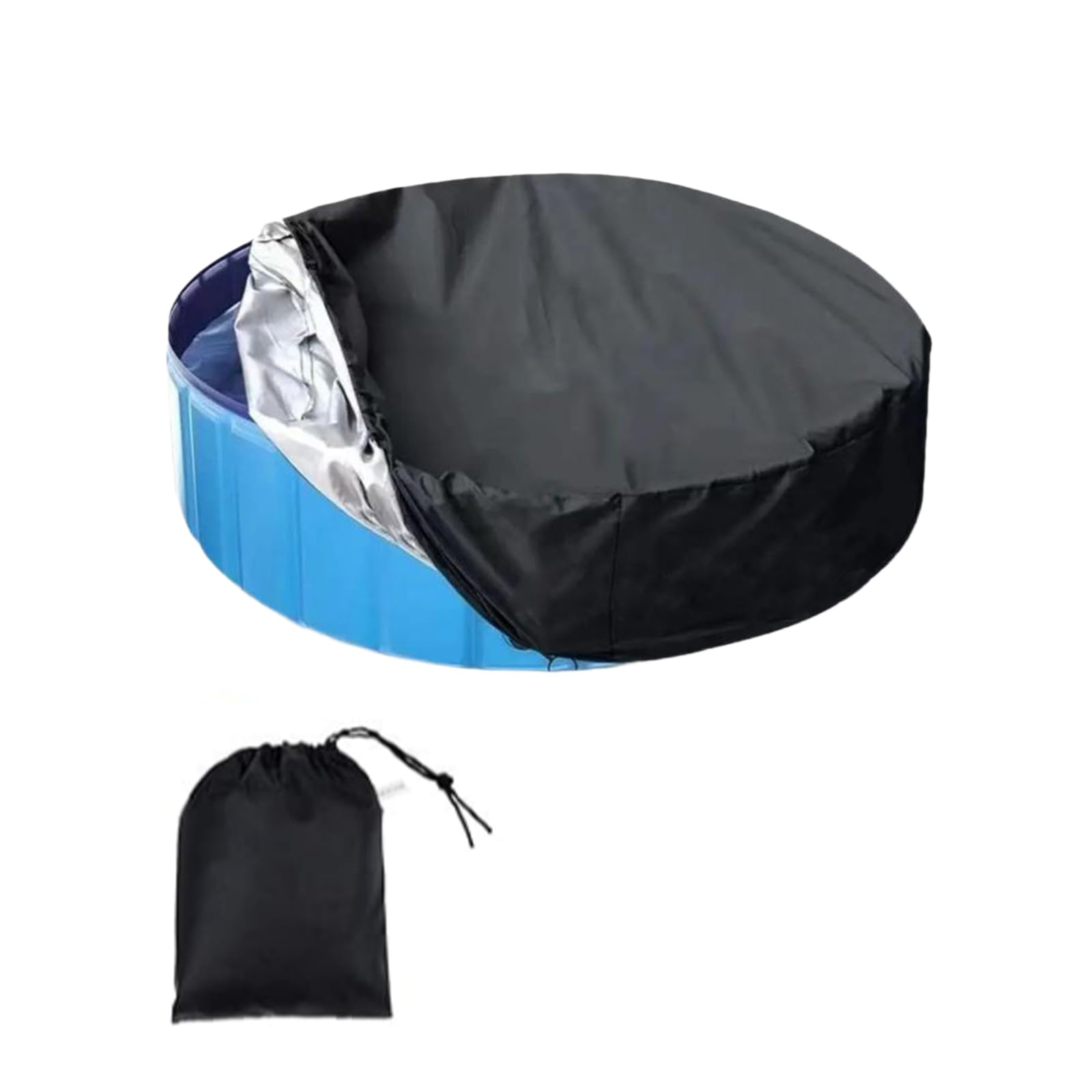 Faltbare Schutzabdeckung Für Freibäder – 190 X 30 Cm – Runde, Uv-beständige Matte – Staub- Und Wasserdicht