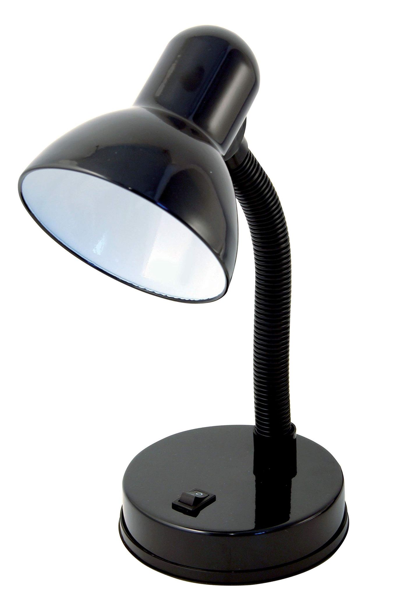 Klemmleuchte, E27-sockel, Led-kompatibel, Flexibler Arm, Mit Kabel Und Schalter. Metall. 6 W, Schwarz [energieklasse A]