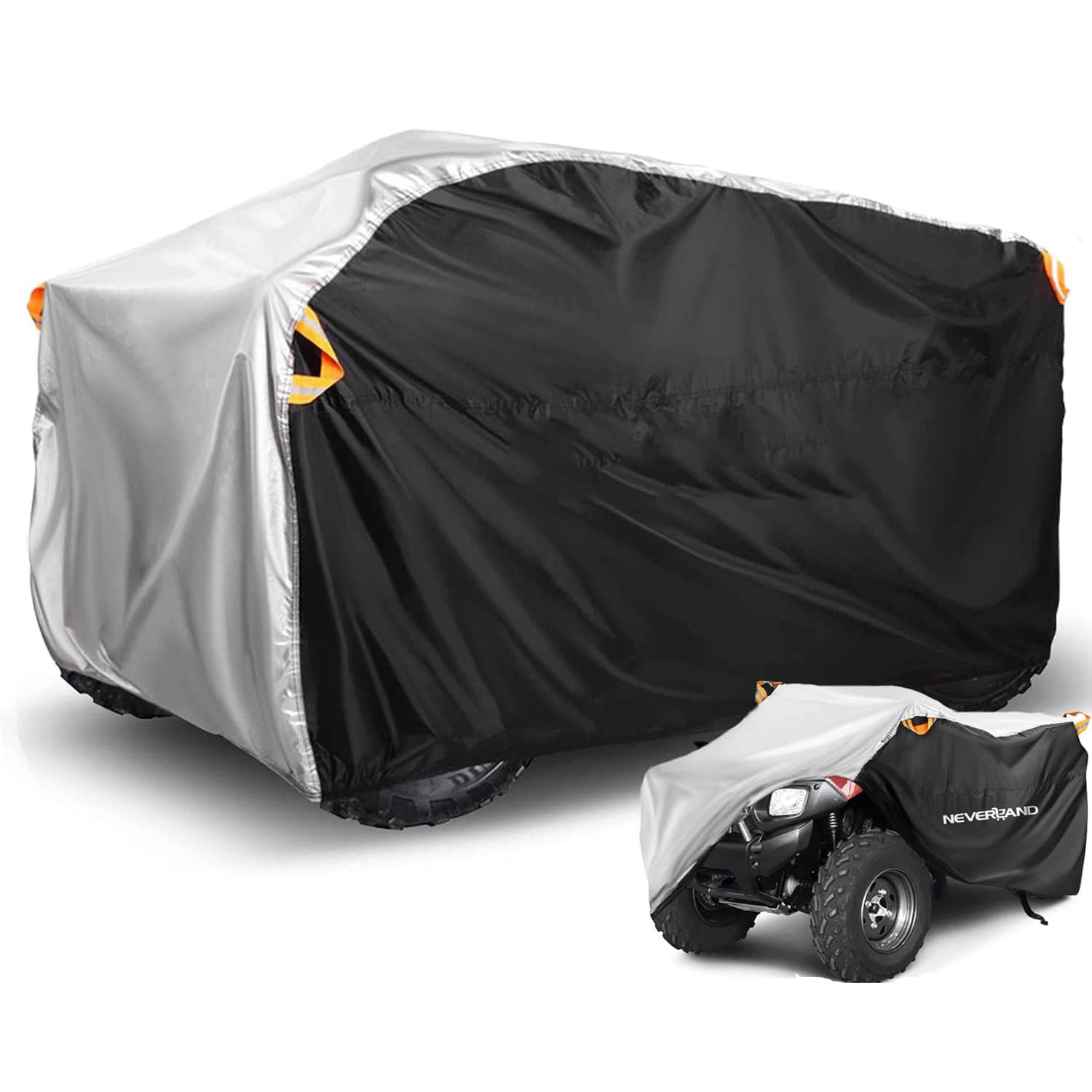Quad-/atv-abdeckung, 210 X 120 X 115 Cm – Polyesterplane – Schutz Vor Schnee, Regen, Uv-strahlung Und Staub – Für Den Außenbereich Geeignet