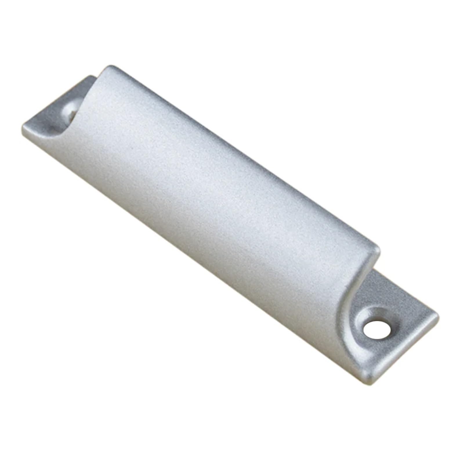 Schiebegriff Aus Legierung Und Pvc – Knauf Für Glasfenster Und Möbel – Griff Für Schränke, Badezimmer Und Balkone – Wohnaccessoire (silber)