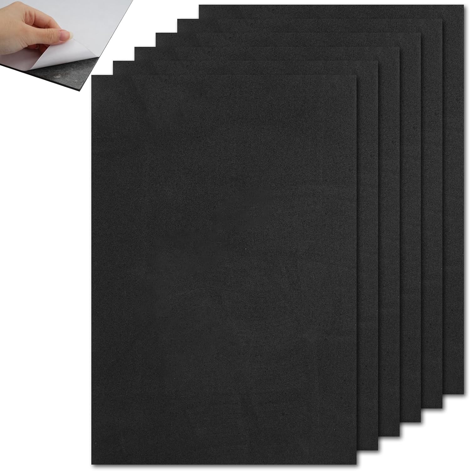 6 Stück 3 Mm Starke, Selbstklebende Schaumstoffplatten, 20 X 30 Cm, Schwarz, Vibrationsdämpfend, Weich Und Strapazierfähig, Zum Schutz Von Möbeln