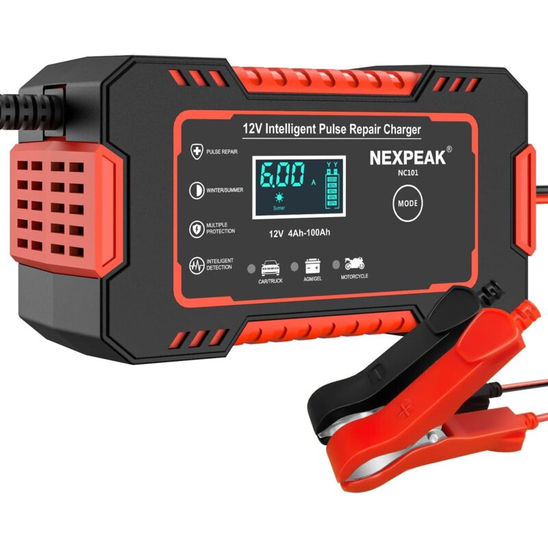 12v 6a Intelligentes Batterieladegerätdesulfator Für Blei-säure-batteriengroßer Lcd-bildschirmüberstromschutz