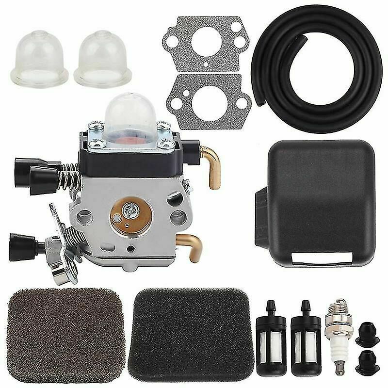 Vergaser Für Stihl Fs75, Fs80, Fs85, Km80, Km85, Fc75, Fc85, Hl75, Fh75, Sp80, Sp85, Ht70, Ht75, Fs80r, Fs85rx Motor, Freischneider, Trimmer Mit Dichtung, Zündkerze, Schwamm, Filter Und Schlauch