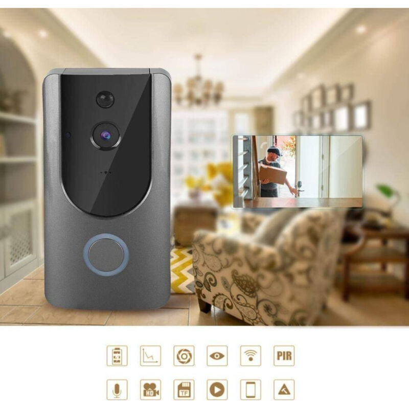 Ip-video-türsprechanlage Mit Wlan-kamera, Drahtloser Gegensprechanlage Und Smartphone-app