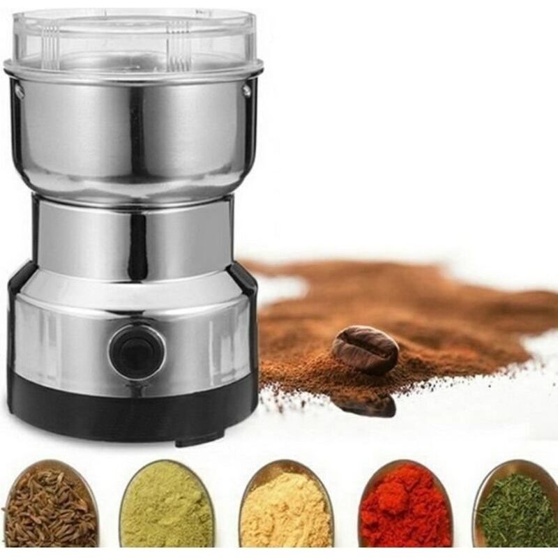 Elektrische Kaffeemühle Und Mixer Für Kaffeebohnen, Leinsamen Und Andere Gewürze – Edelstahl 26@