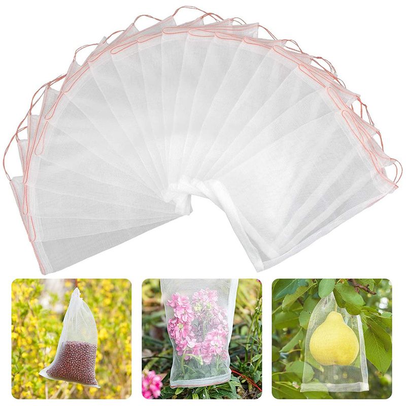 Pflanzenschutzbeutel, 50 Stück, Garten-obstschutzbeutel Für Weinreben, Feigen, Blumen, Saatgut, Gemüse – Schutz Vor Insekten, Mücken Und Käfern – 55 X 35 Cm