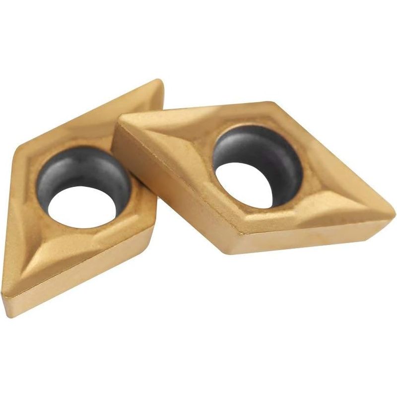 Satz Mit 10 Cnc-rotations-wendeschneidplatten, Diamantförmige Hartmetall-fräser Dcmt070204 Us735 Dcmt51.51 Dreh- Und Gewindewerkzeug Für Stahl, Für Dreh- Und Fräsmaschinen