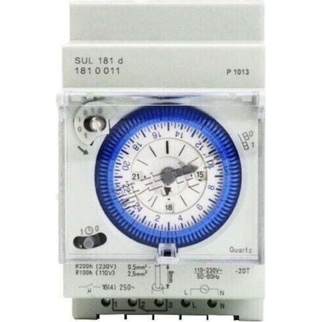 Analoger Mechanischer Zeitschalter 110–220 V, 24 Stunden Programmierbar, Tägliche 15-minuten-zeiteinstellung, Schaltrelais Sul181d
