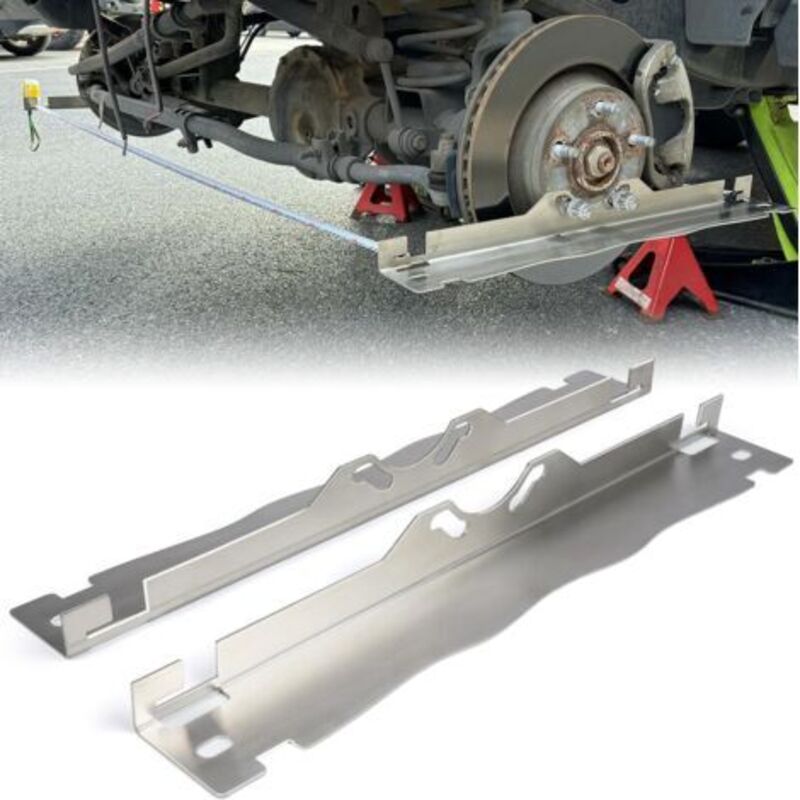Spurvermessungsplatten, Präzise Radmessplatten Aus Edelstahl Mit Aufhängelöchern Für Pkw, Lkw Und Suv.