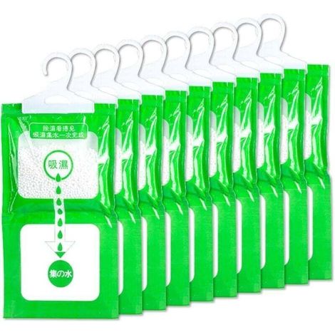 Kleiderbügel-feuchtigkeitsabsorber, Hängender Feuchtigkeitsabsorber, Anti-schimmel, Feuchtigkeitsableitender Beutel (10er-packung)